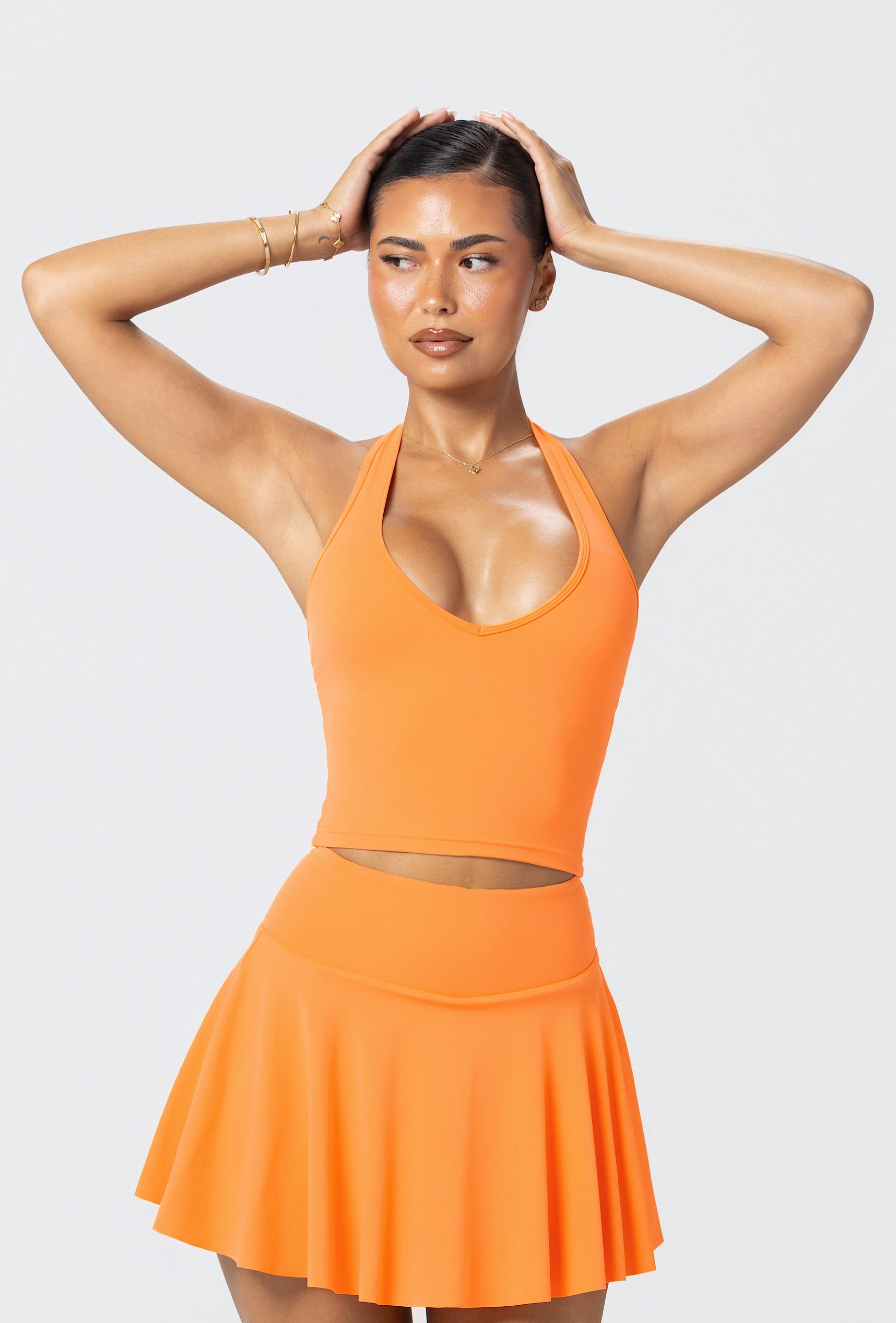Linea Double Layer Halter - Bellini