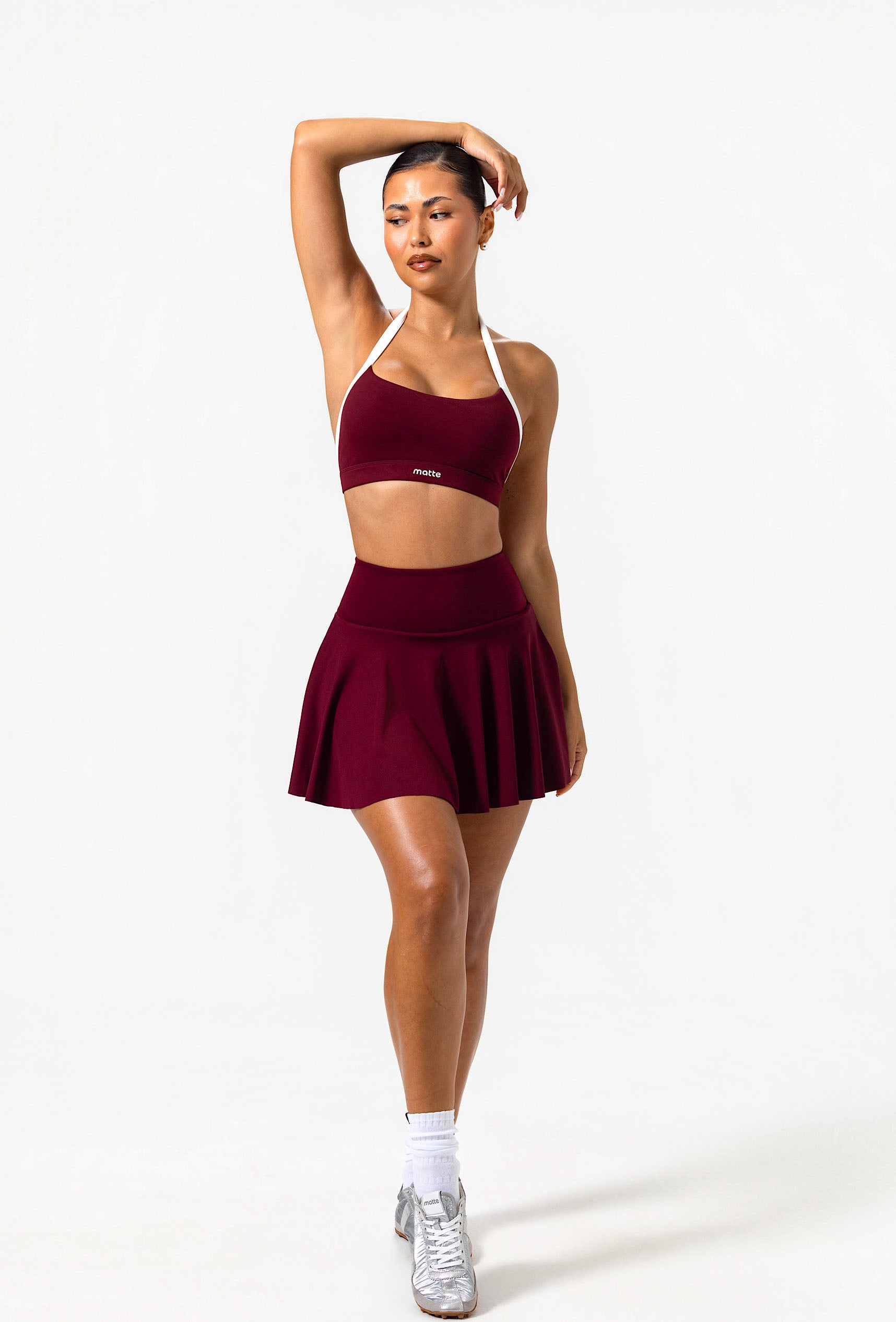 Lounge Tennis Skirt - Burgundy