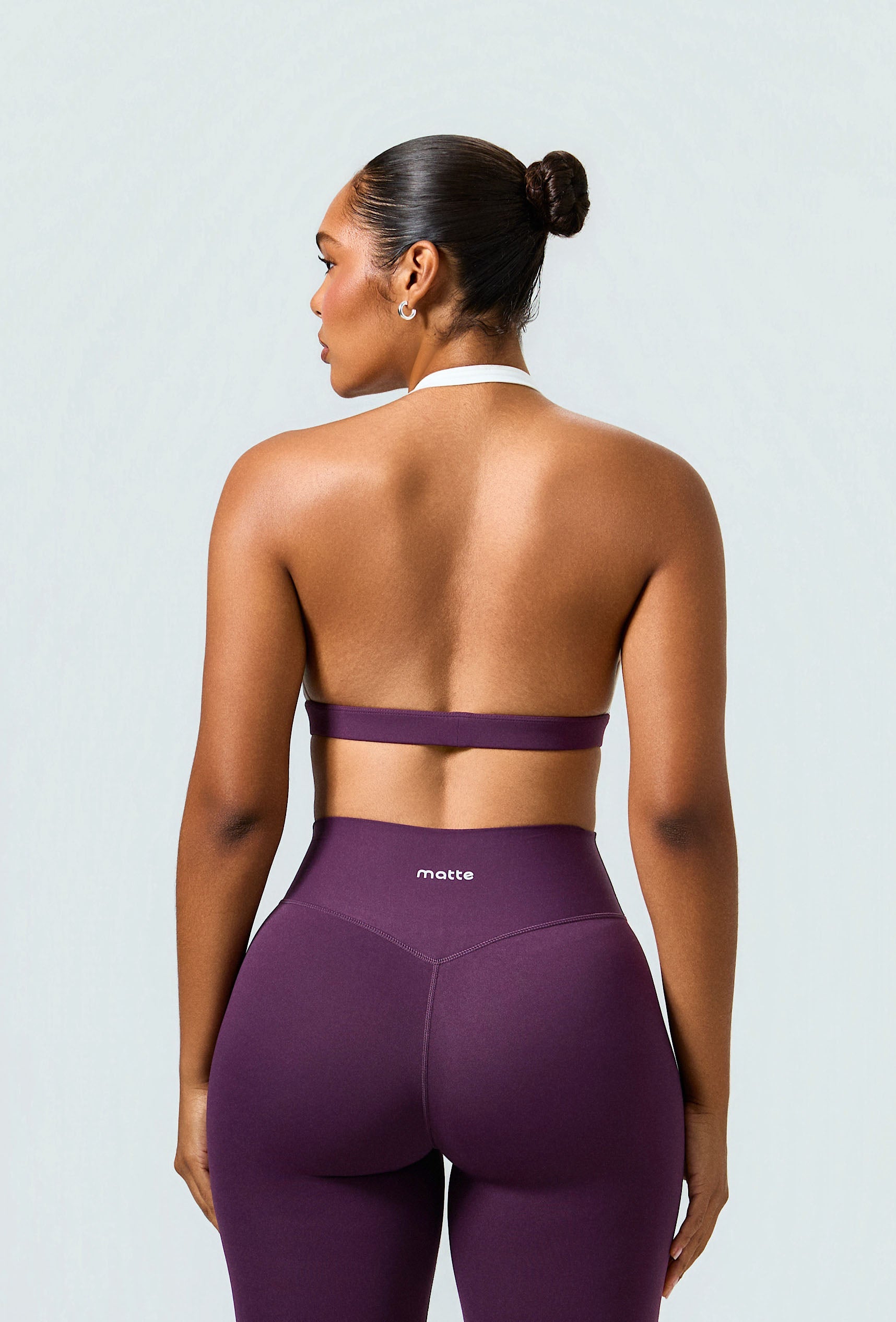 Form Halter Bra - Plum