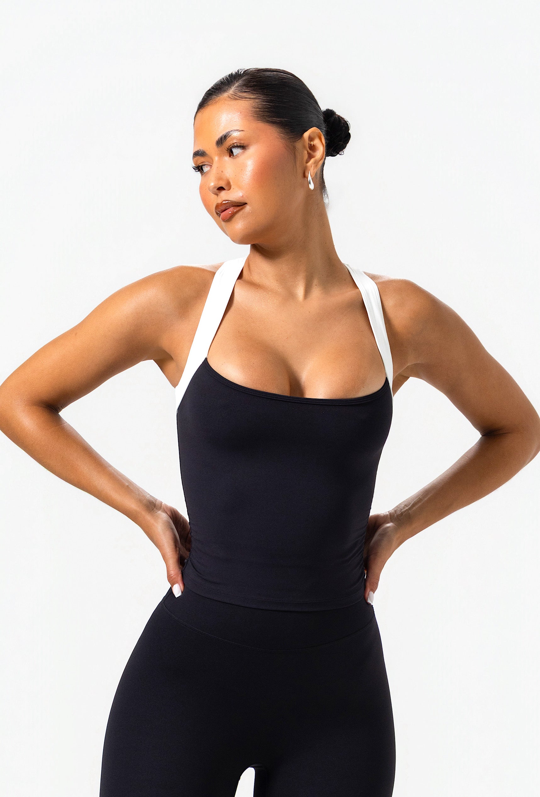 Soft Cinch Tank - Black