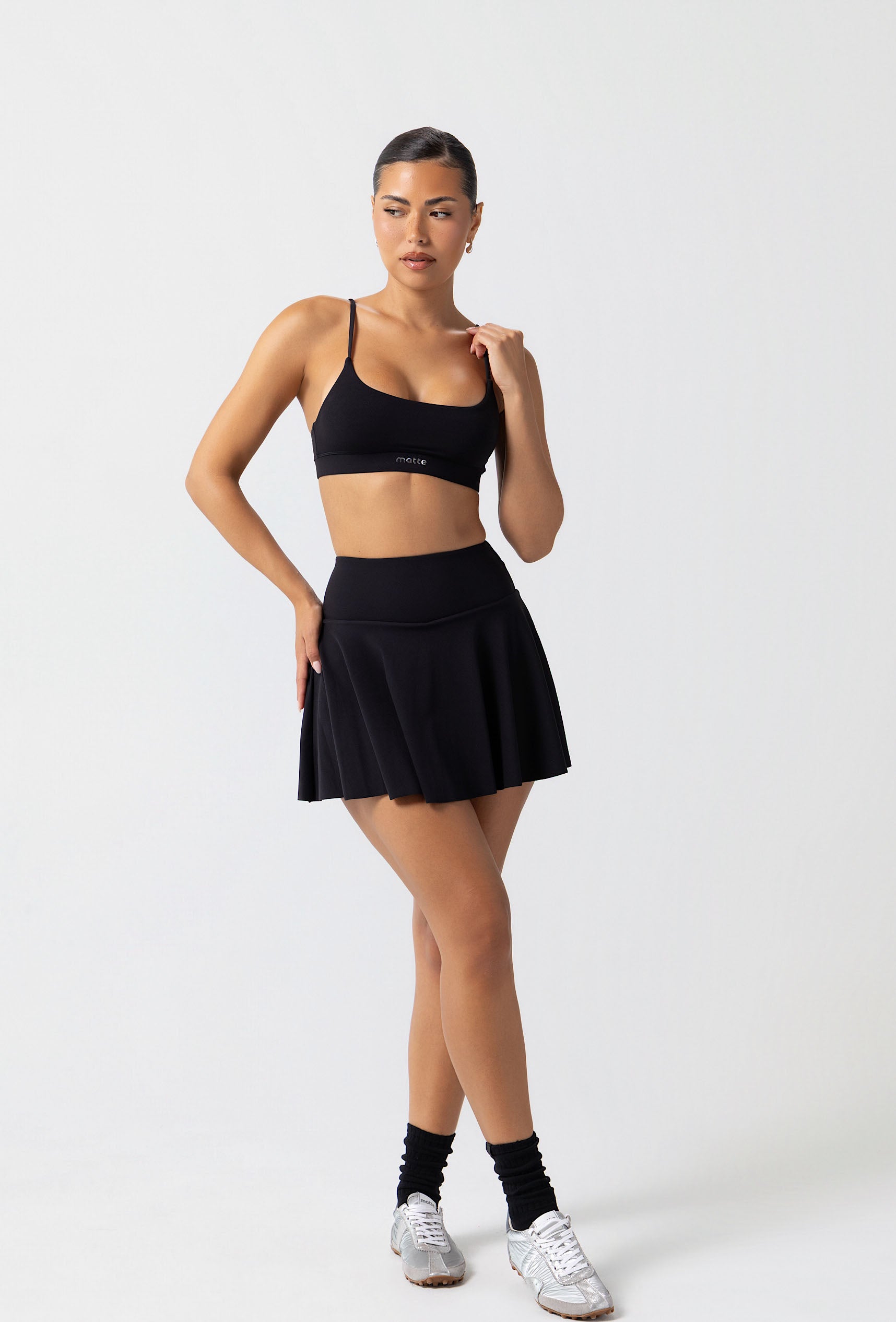 Lounge Tennis Skirt - Black Galaxy