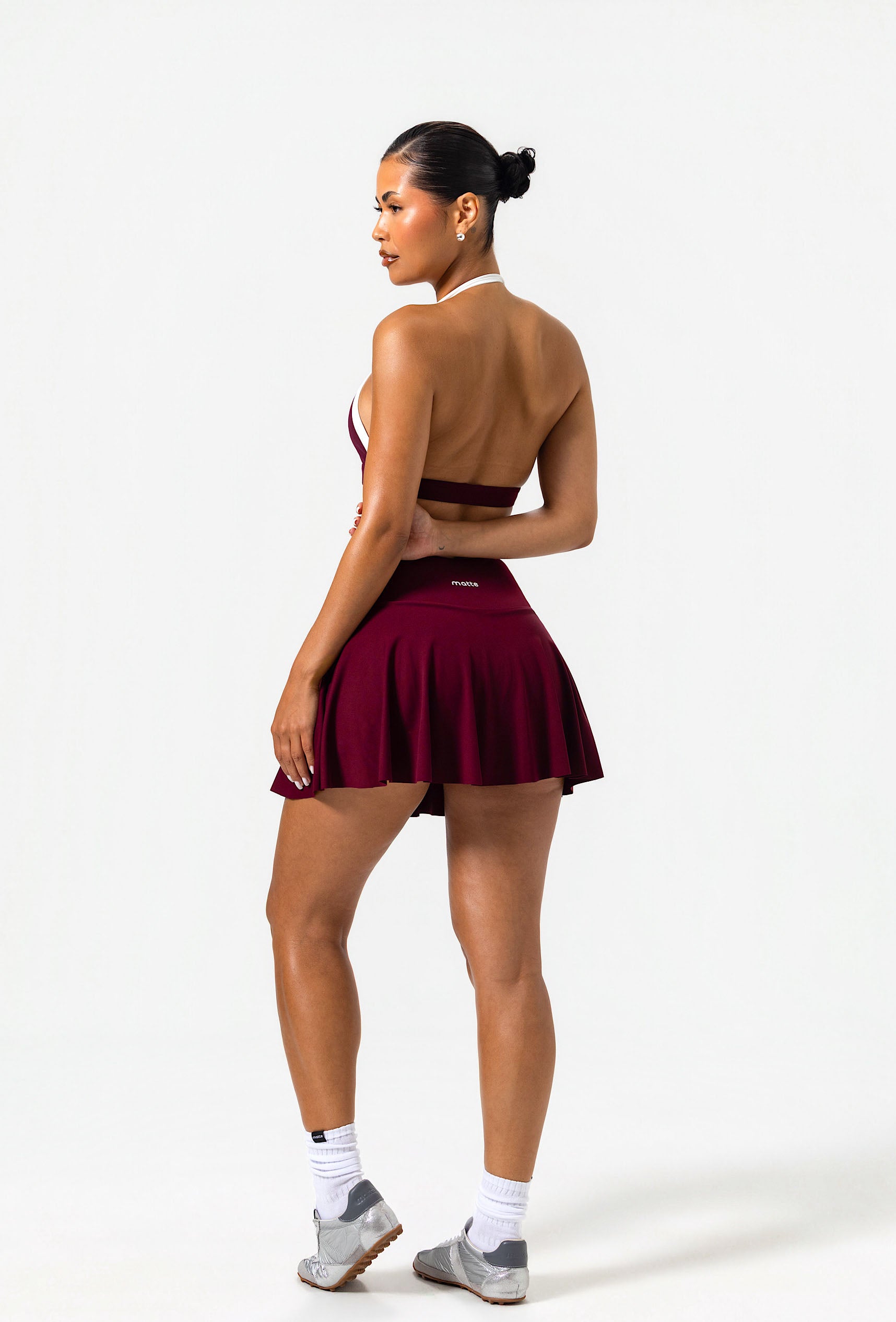 Lounge Tennis Skirt - Burgundy