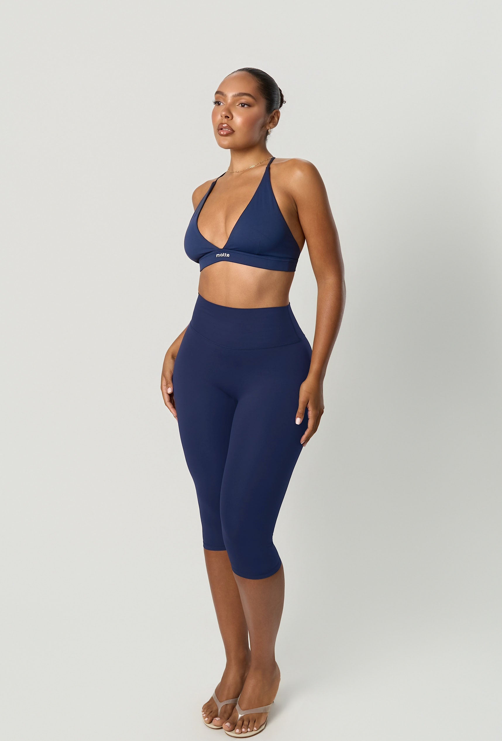 Capri Essential Legging - Navy