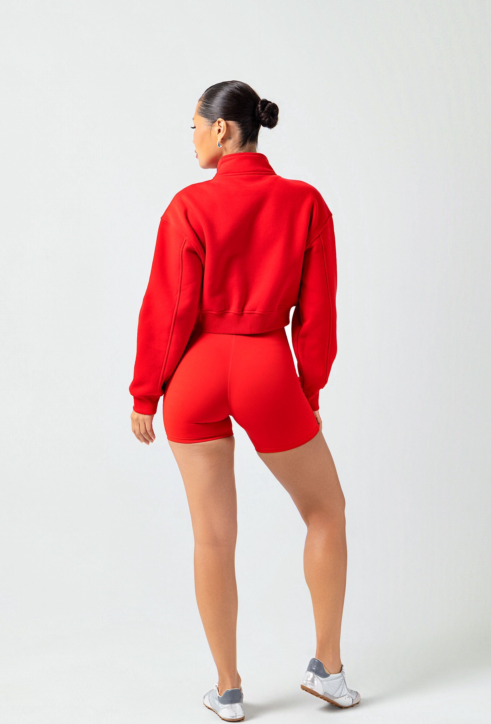 Matte Varsity Jacket - Maraschino