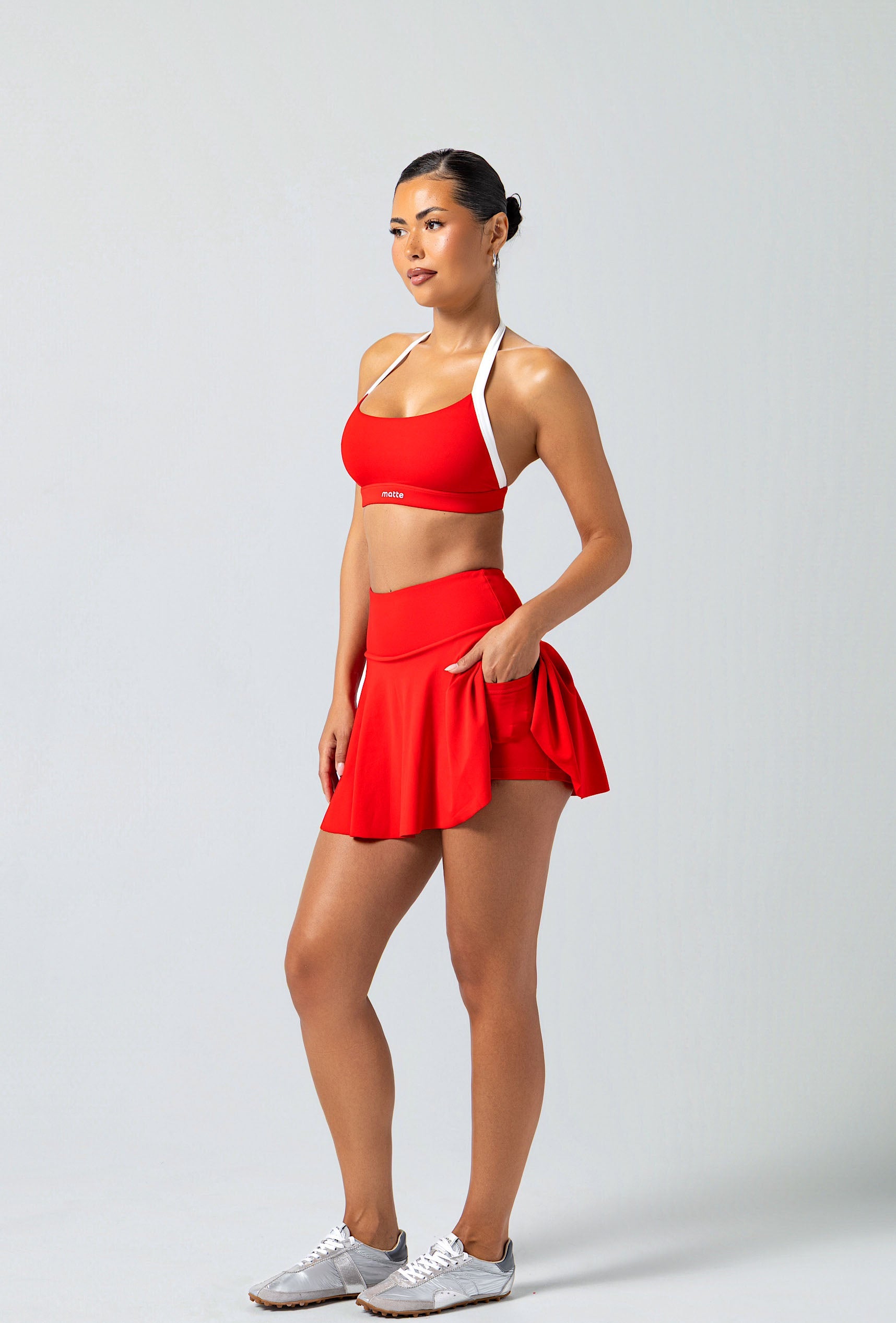 Lounge Tennis Skirt - Maraschino