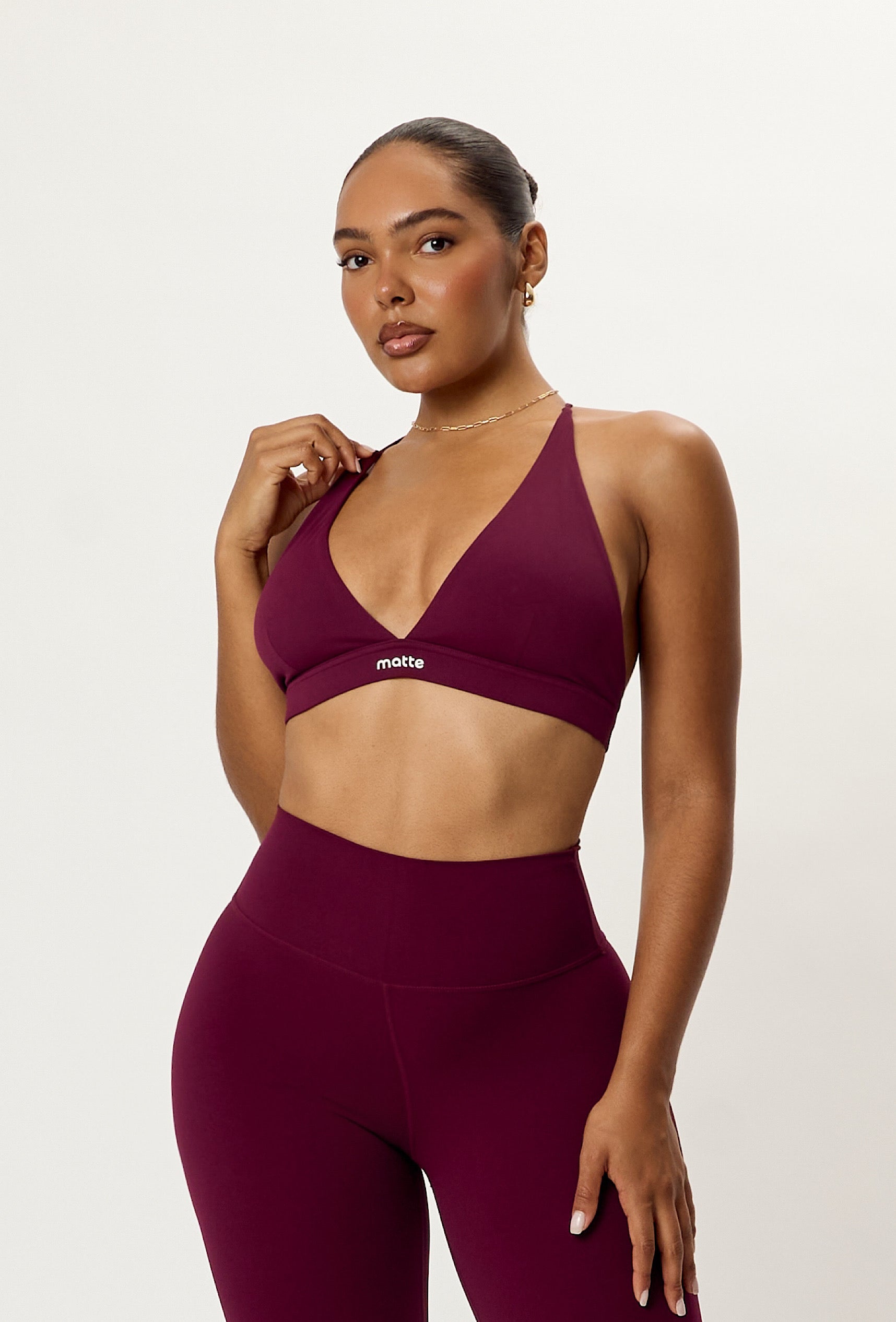 Softsculpt Triangle Bra - Burgundy