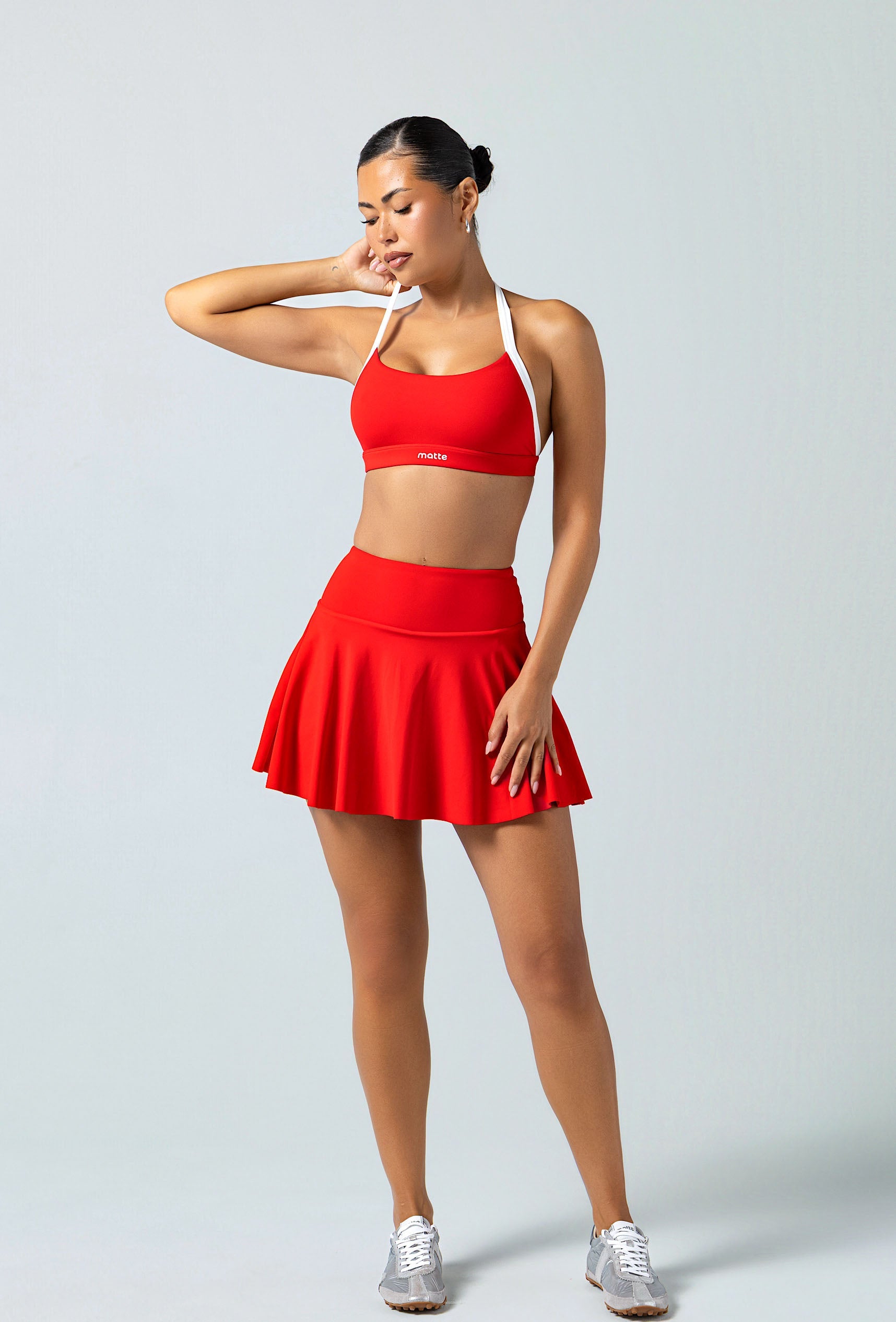 Lounge Tennis Skirt - Maraschino