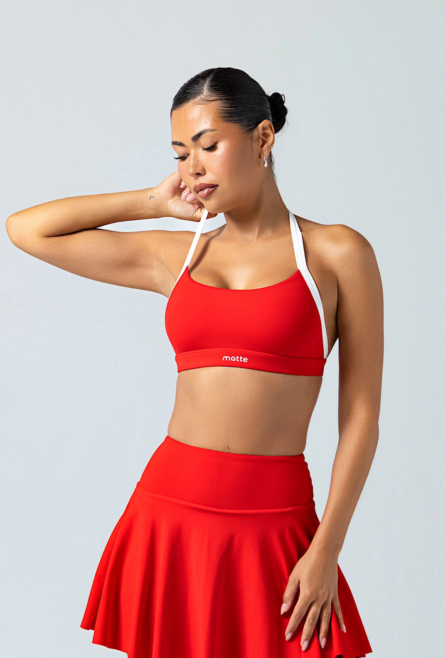 Form Halter Bra - Maraschino