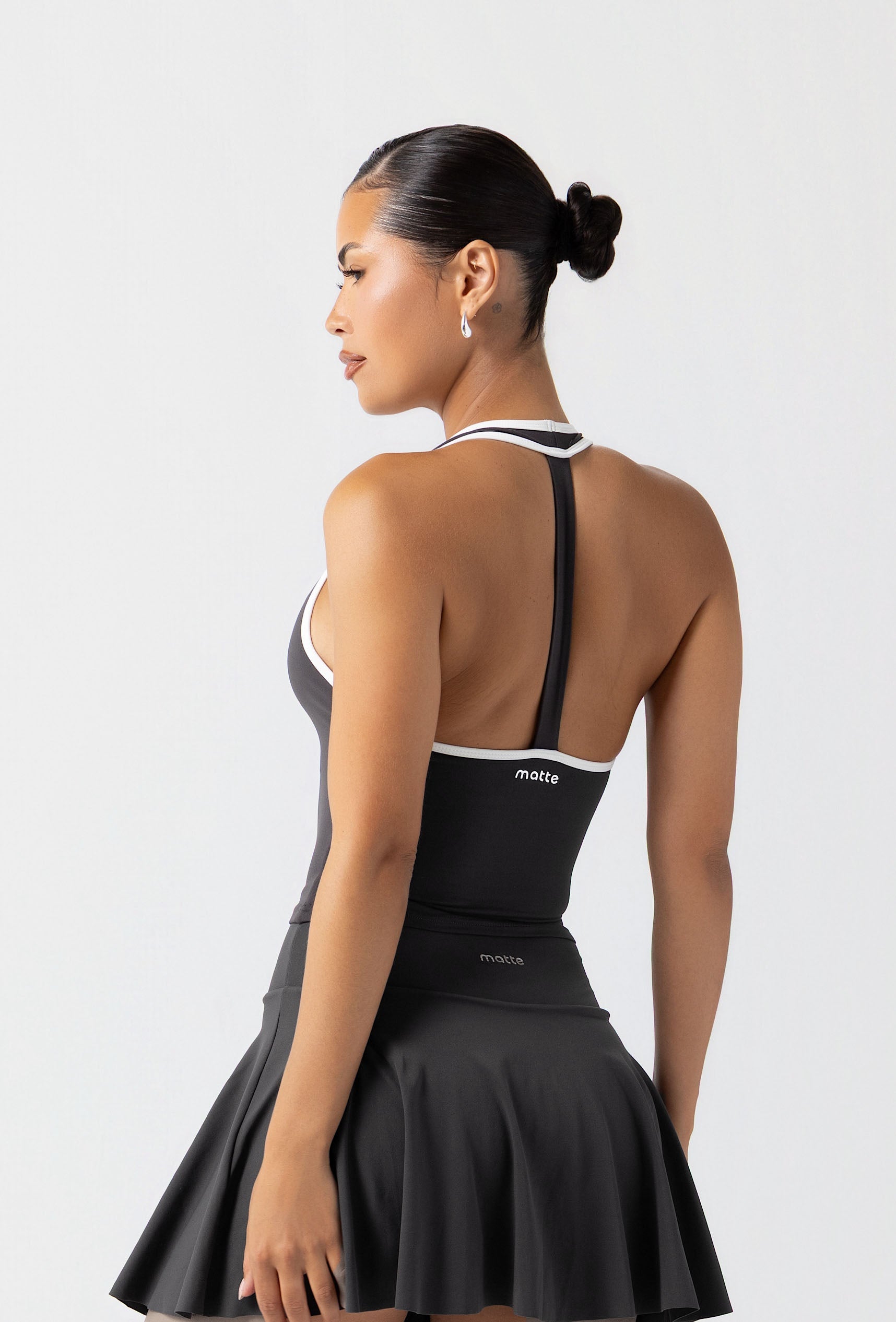 Linea Double Layer Halter - Slate Gray Galaxy