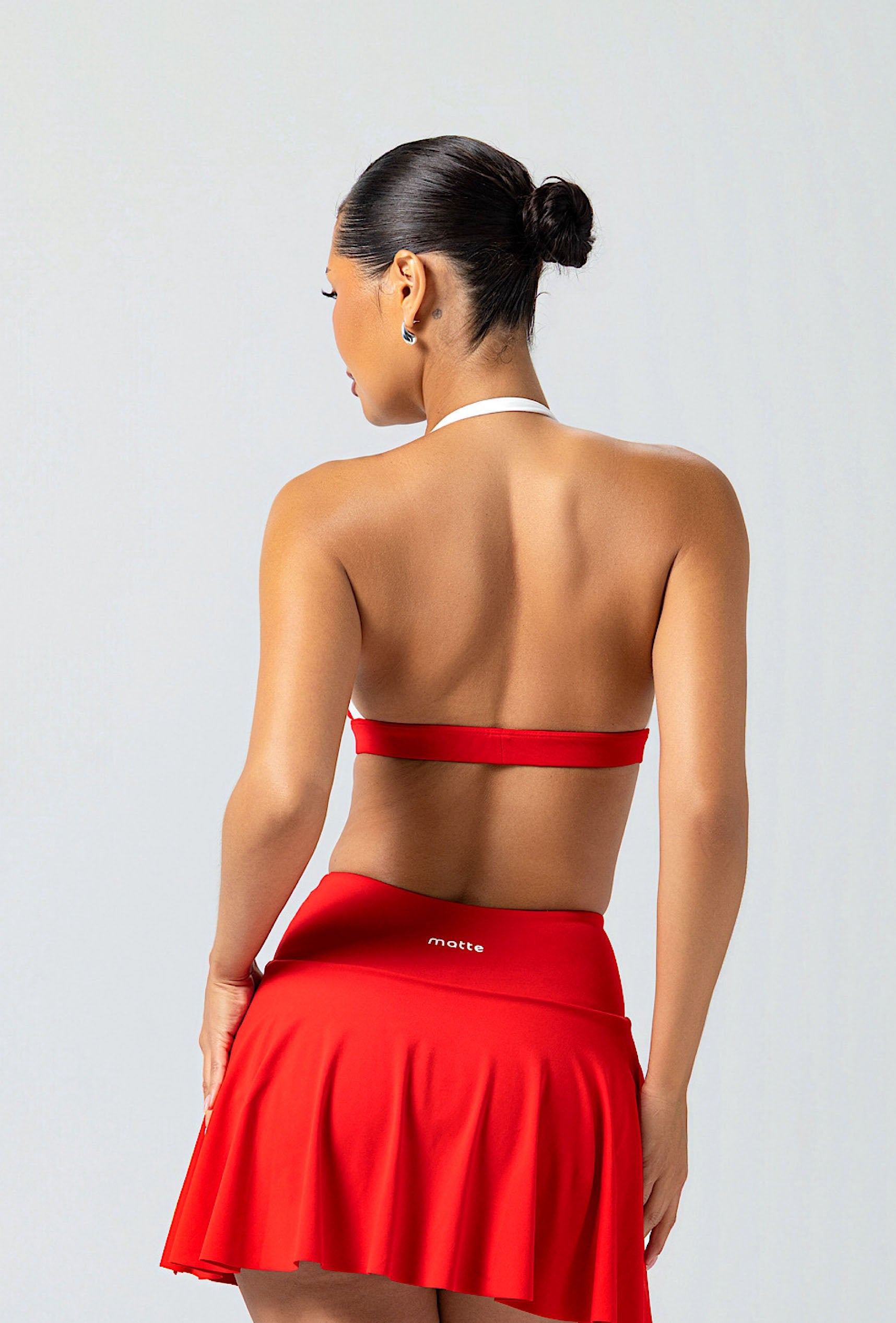 Form Halter Bra - Maraschino