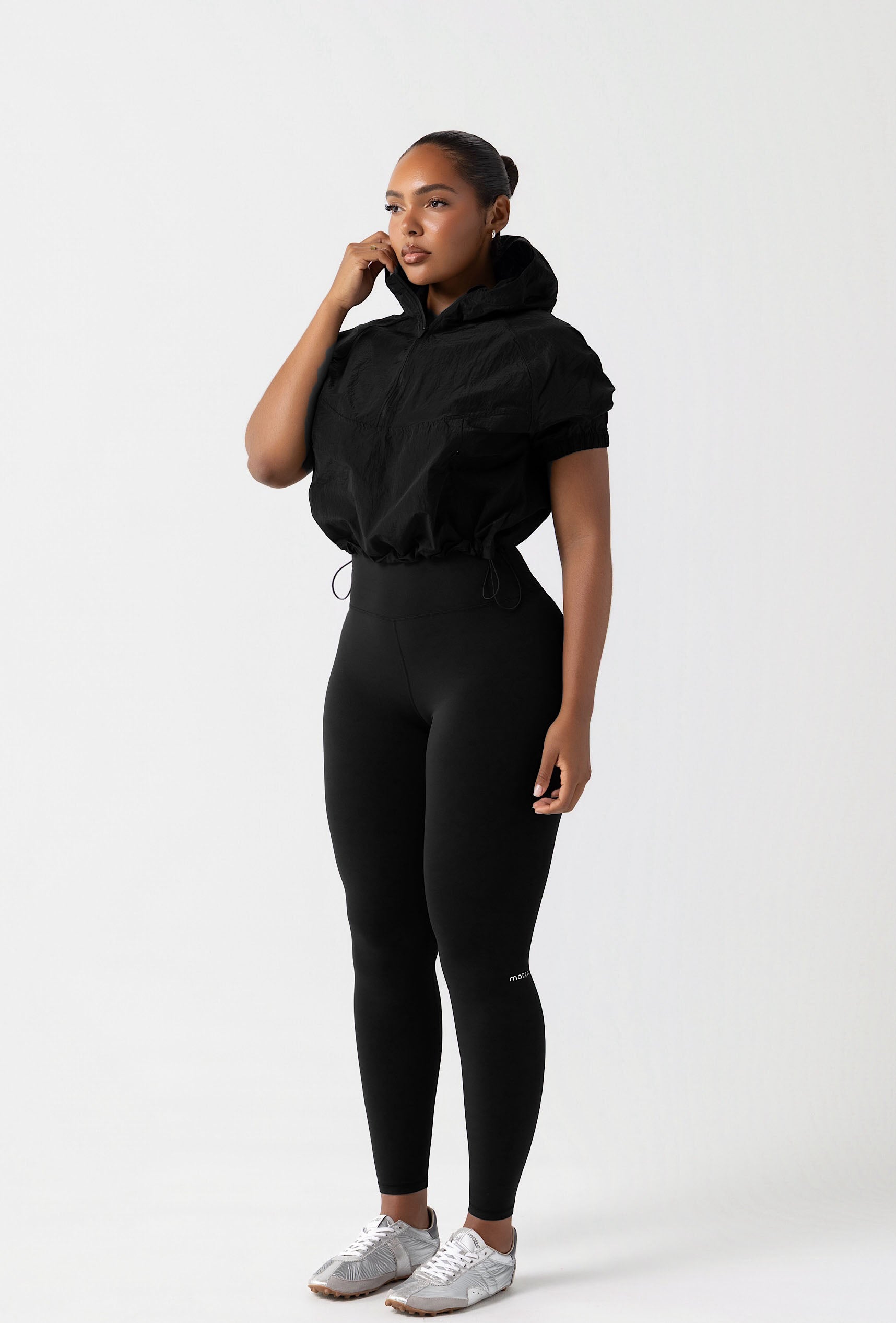Drift Short Sleeve Windbreaker - Black Galaxy