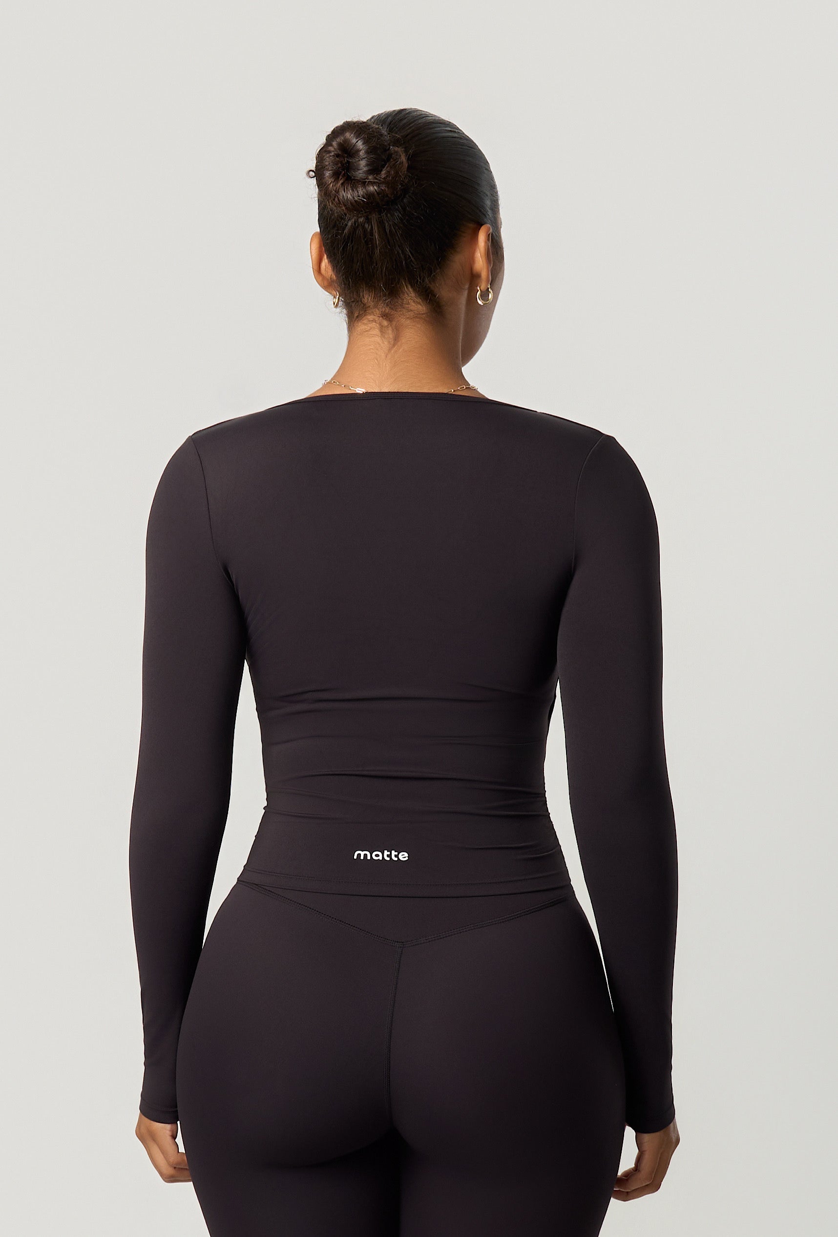 Sweetheart Cross Top - Black