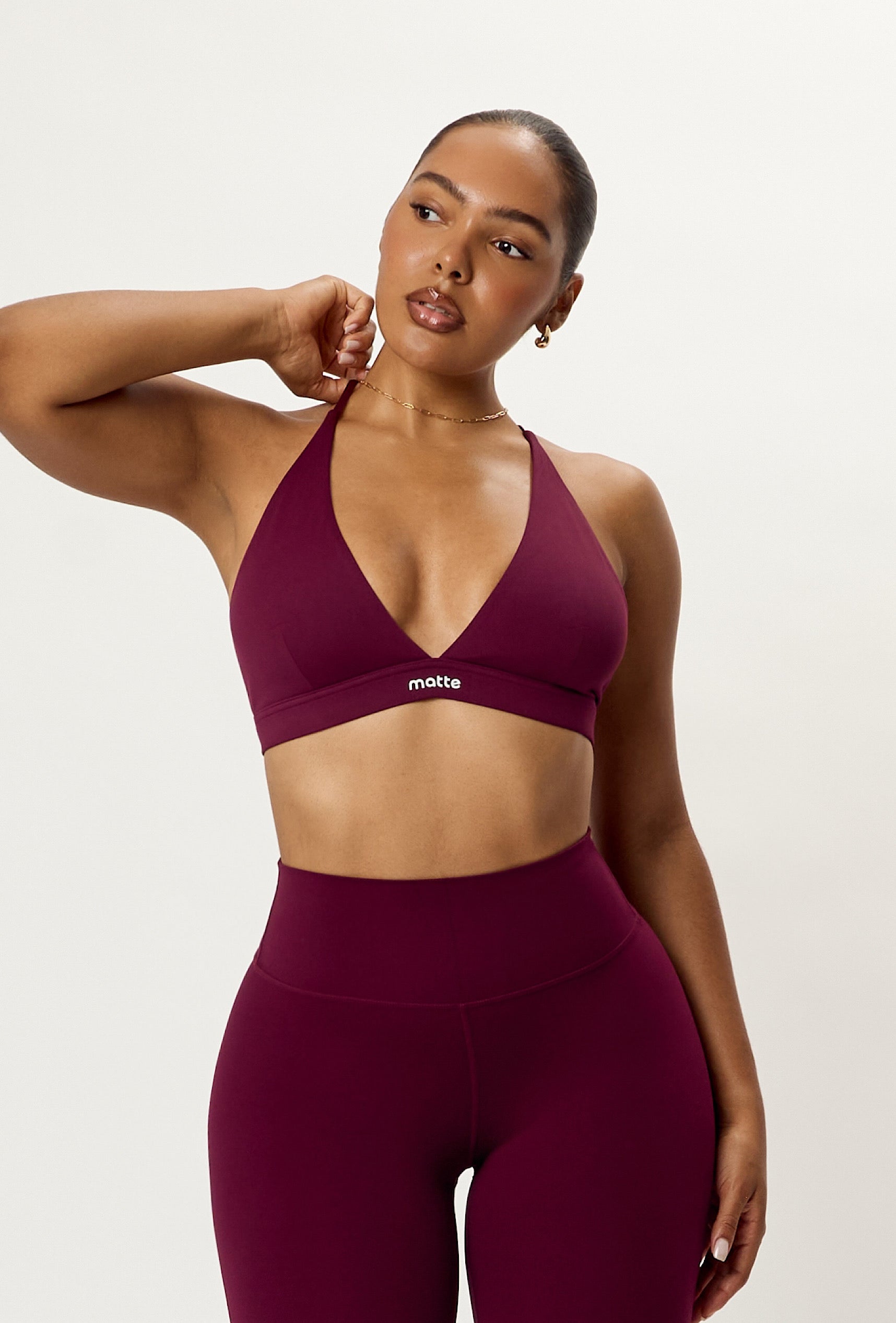 Softsculpt Triangle Bra - Burgundy