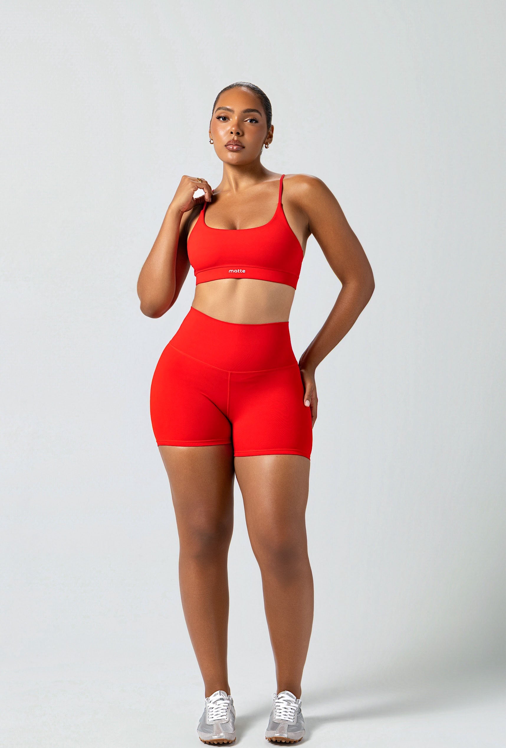 Essential 4" Biker Shorts - Maraschino