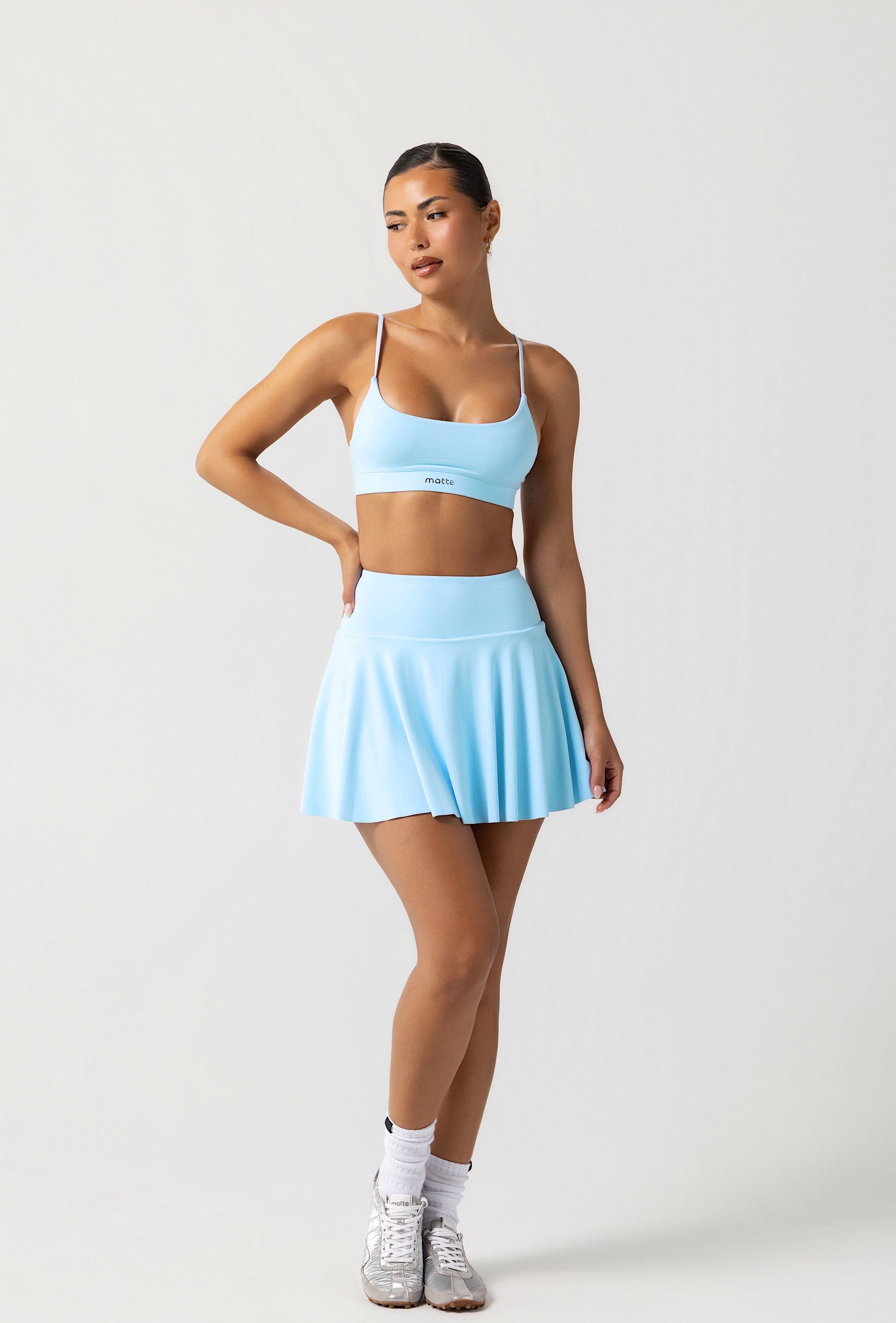 Lounge Tennis Skirt - Ice Blue Galaxy