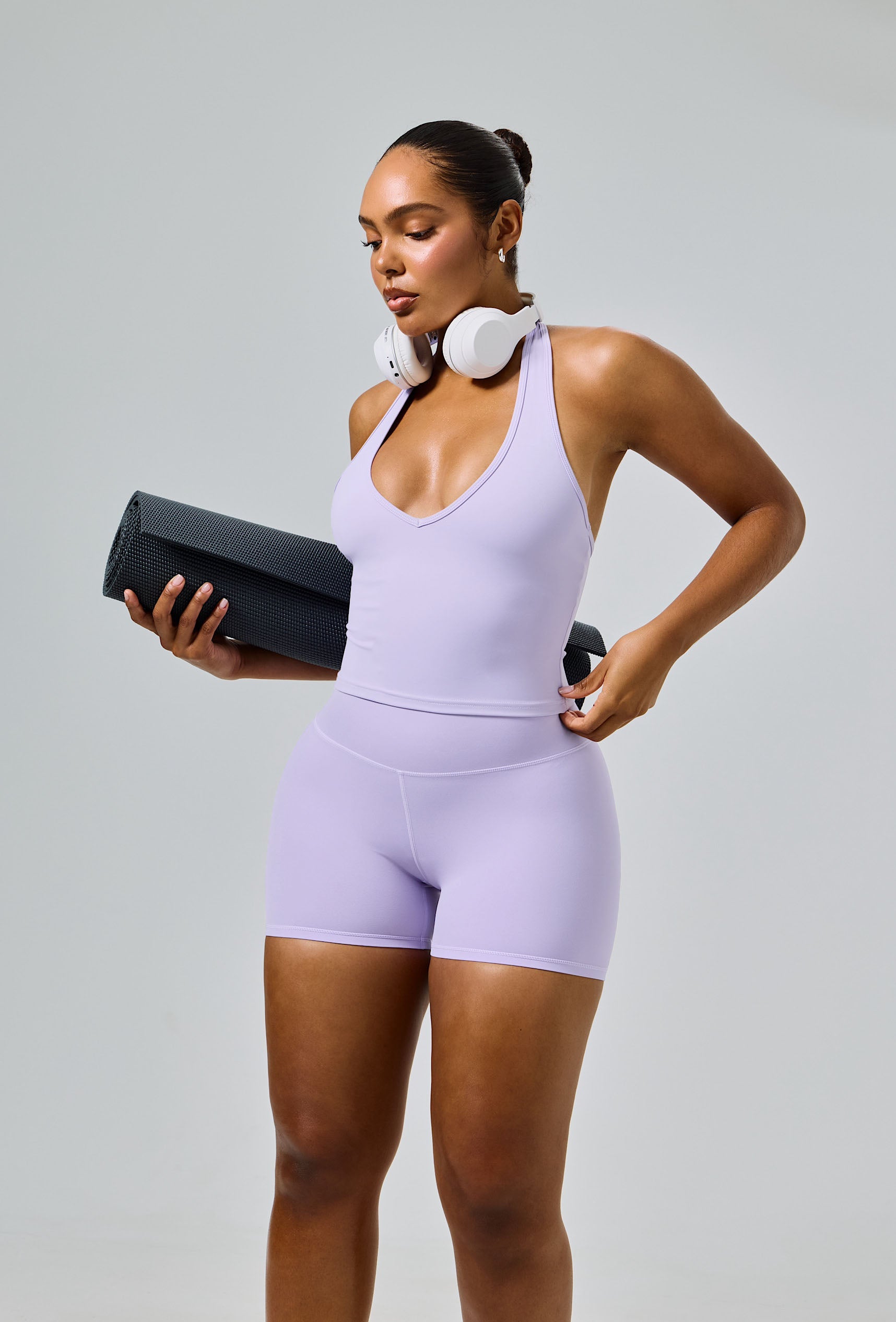 Essential 4" Biker Shorts - Lilac