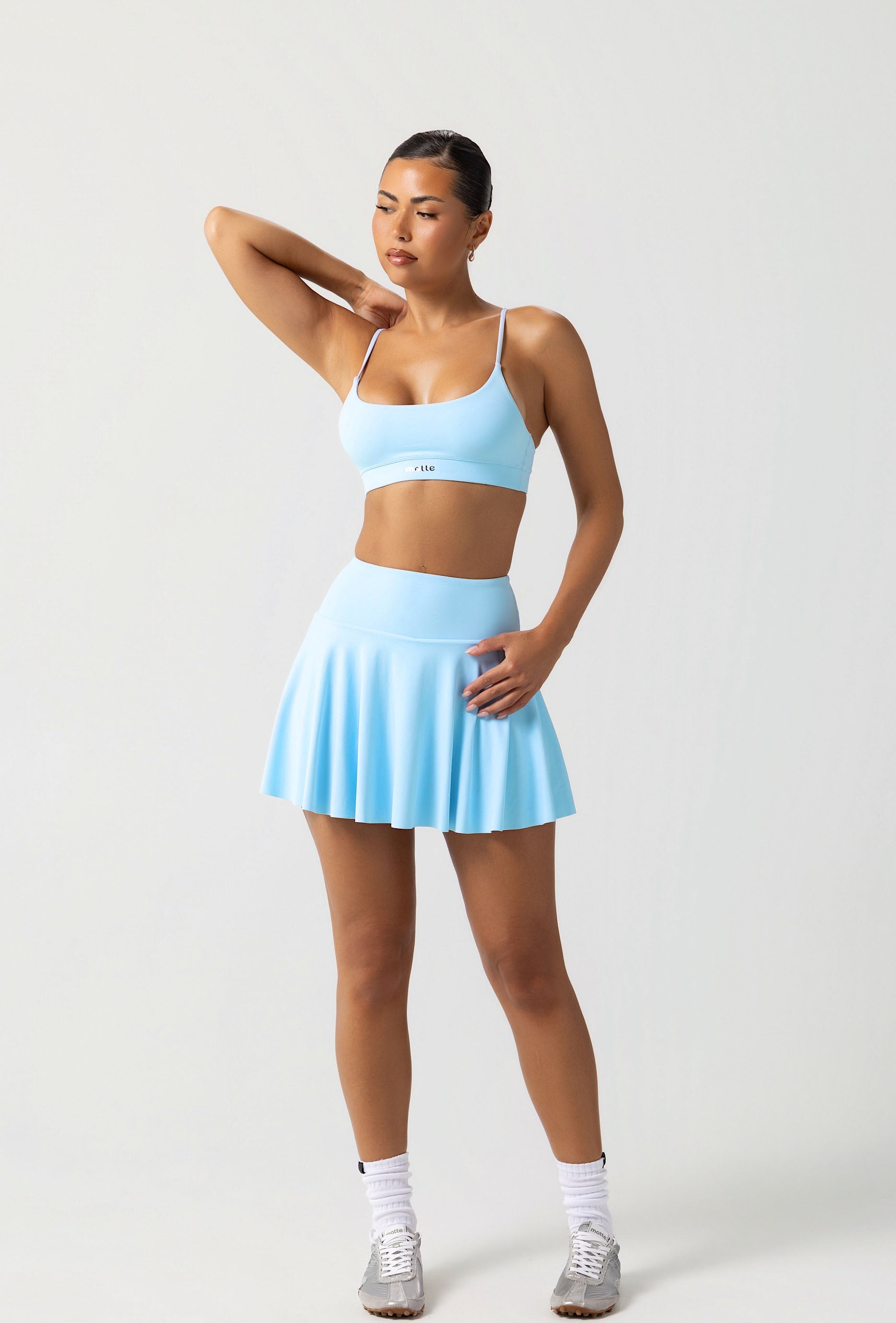 Lounge Tennis Skirt - Ice Blue Galaxy