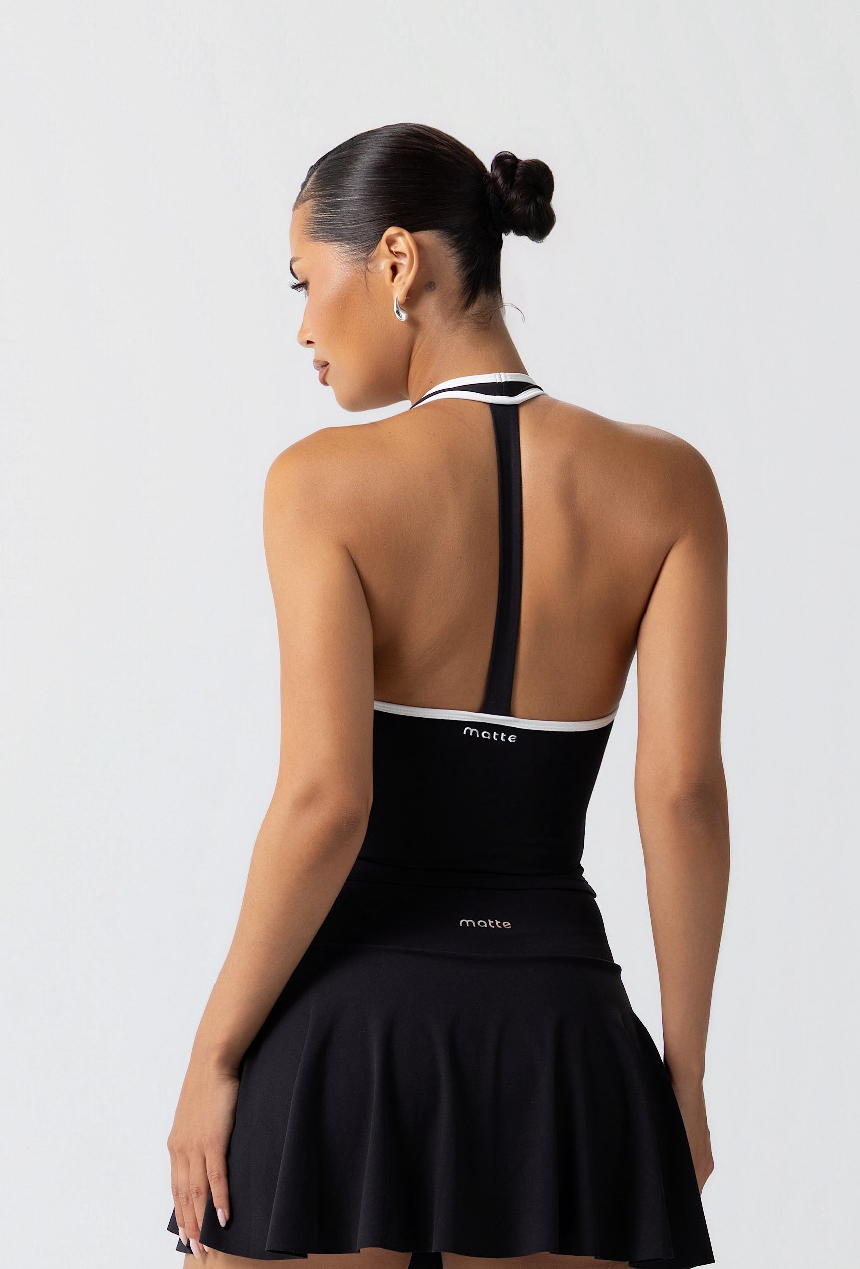 Linea Double Layer Halter - Black Galaxy