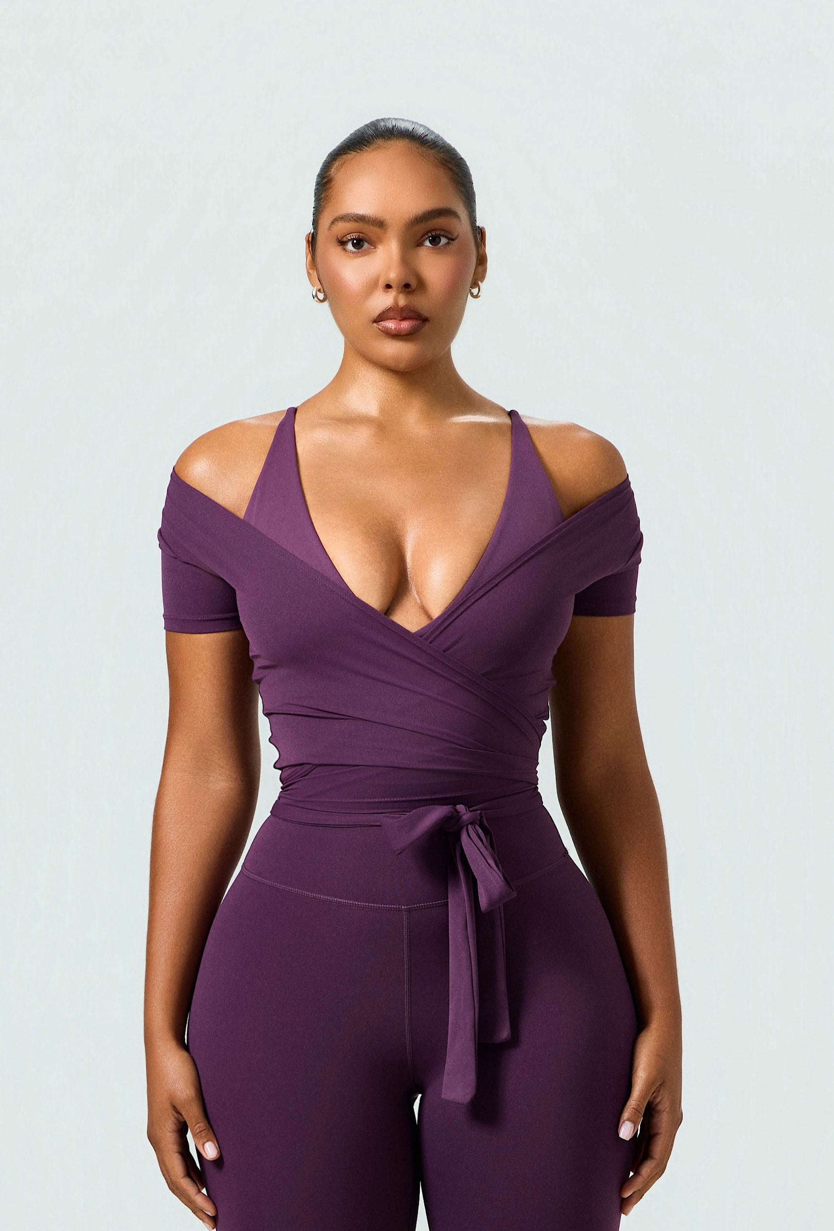 The Halo Wrap - Plum
