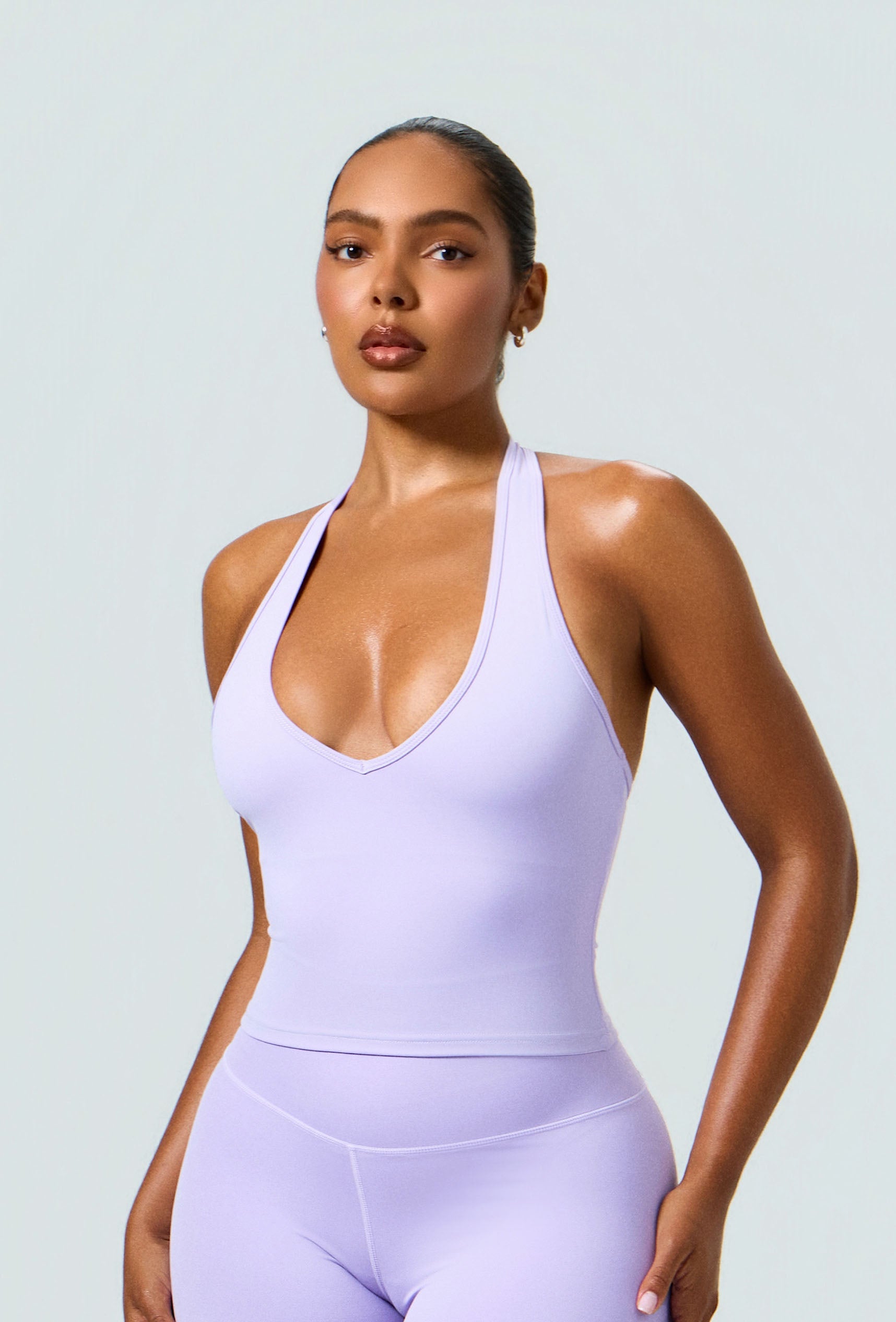 Linea Double Layer Halter - Lilac