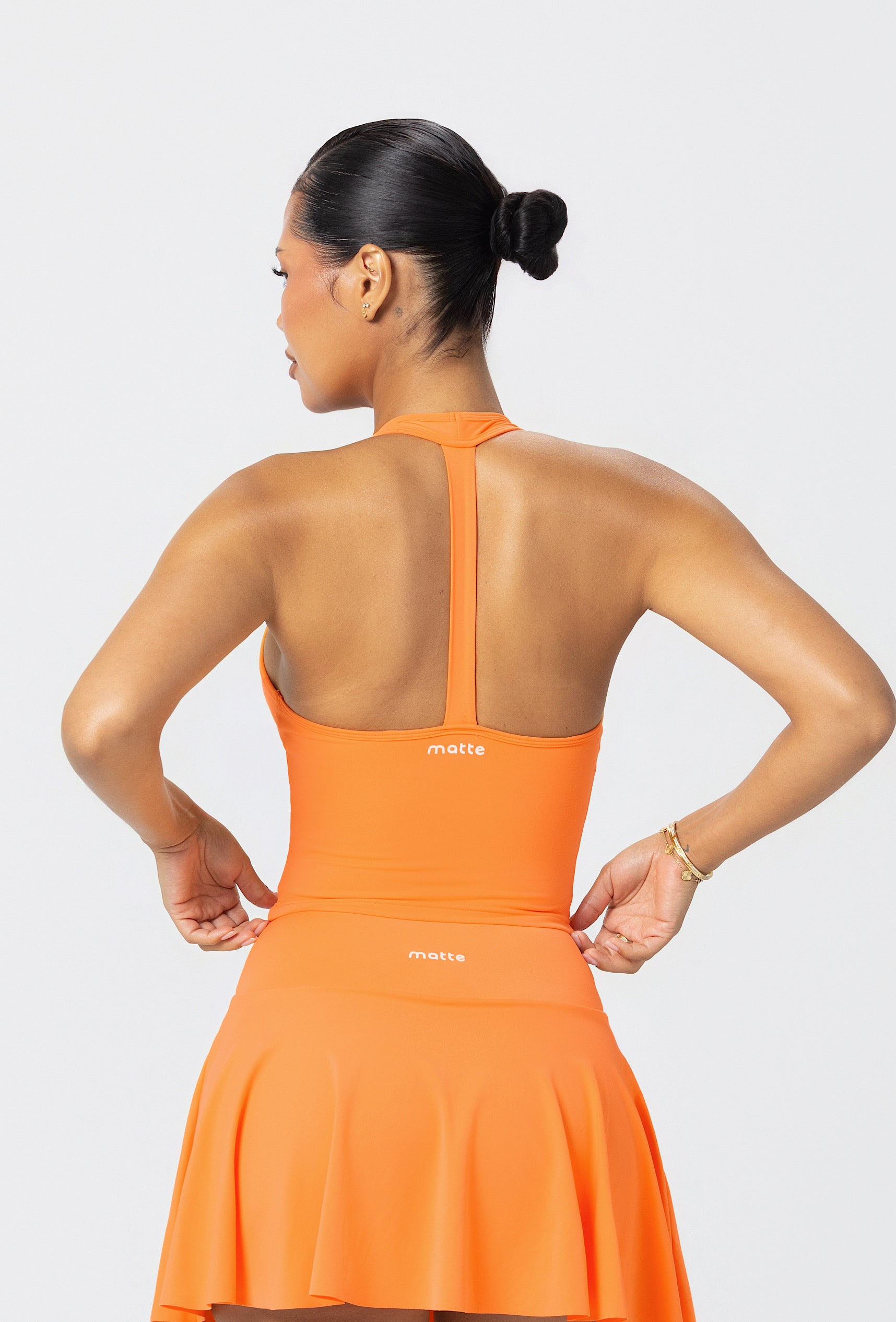 Linea Double Layer Halter - Bellini