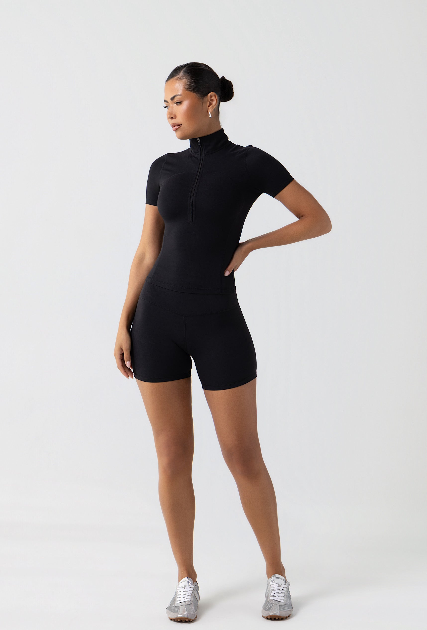Contour Half Zip Short Sleeve - Black Galaxy